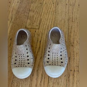 Native glitter sparkle slip on shoes